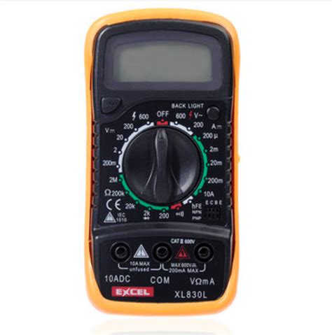 Xl830l Lcd Digital Voltmeter Ohmmeter Ammeter Ohm Multimeter Tester