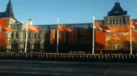 Soviet October Revolution Parade Full In Color Youtube