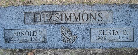 Clista O Fitzsimmons Find A Grave Memorial