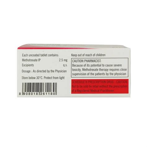 Trexova Methotrexate Mg Tablet At Rs Stripe Folitrax In Mumbai