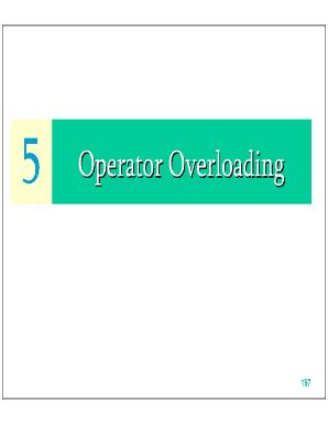 Fillable Online Web Itu Edu Operator Overloading 5 Fax Email Print