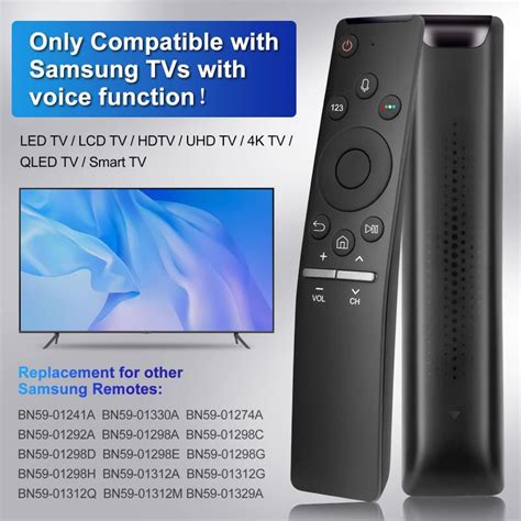 Universal Voice Remote Control Bn A Replacement For Samsung