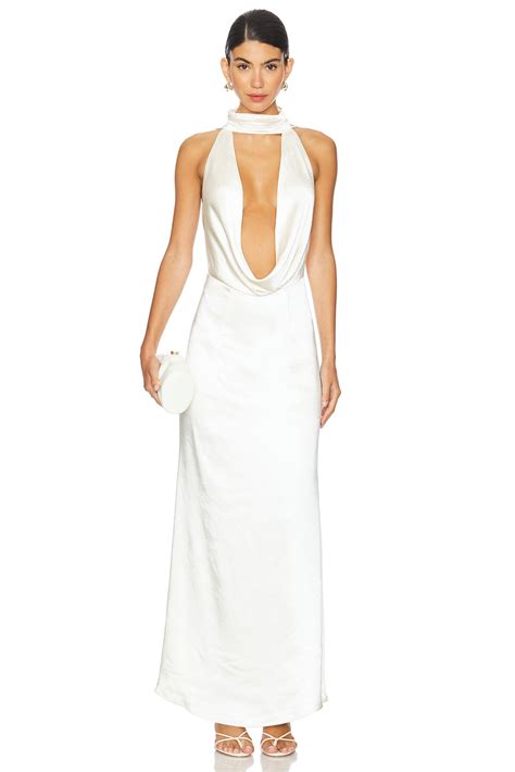 Elliatt Faith Maxi Dress In Cream Revolve