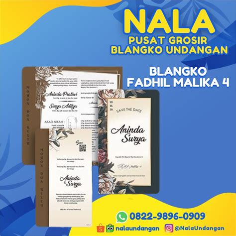 Pusat Grosir Blangko Undangan Fadhil Malika Nala