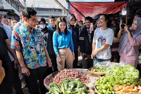 Gibran Rakabuming Blusukan Ke Pasar Kemiri Muka Di Depok Ajak Pedagang