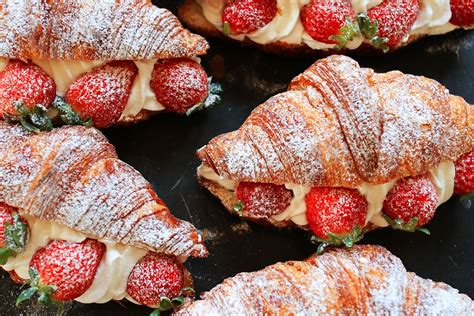 Strawberries And Cream Croissant Recipe