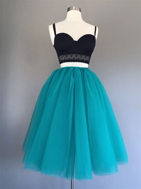 Tulle Skirt Teal Tutu Teal Tulle Skirt Turquoise Tutu Etsy