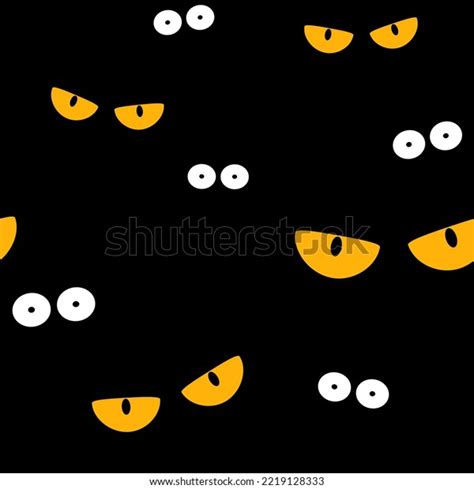 Strange Scary Eyes Dark Halloween Seamless Stock Vector (Royalty Free) 2219128333 | Shutterstock