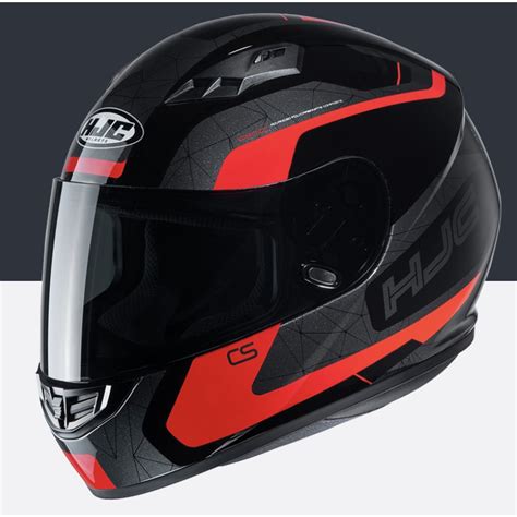 HJC CS 15 Dosta Full Face Single Visor Mc1 Gloss Black Red Shopee