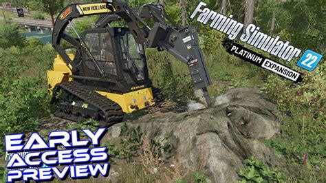 Busting Rocks Gravel In Farming Simulator 22 Platinum Expansion DLC