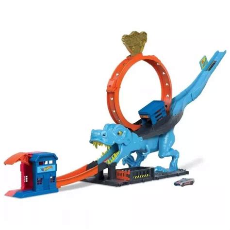 Hot Wheels City Set de joacă Buclă și cascadorie cu T Rex Tulli ro