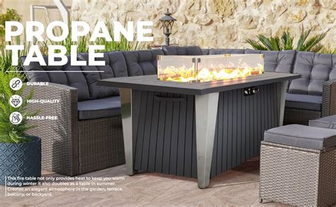 Outdoor Propane Fire Pit Table Csa Etl Certified Btu Pulse