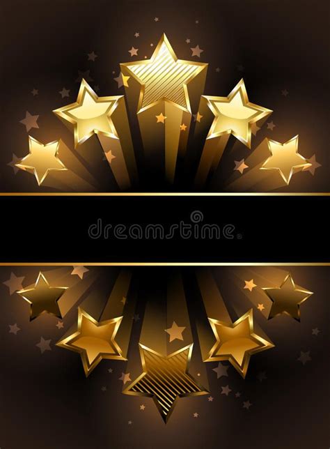 Five Star Gold Banner Design