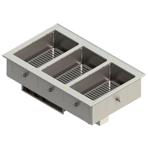 Vollrath Three Well 120 Volt Modular Drop In Dry Hot Well With Infinite Controls FC 4DH 03120 I