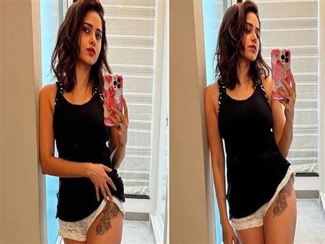 Nushrratt bharuccha flaunts her private tattoo see her latest hot photos नसरत भरच न दखय