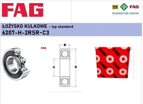 Fag O Ysko Kulkowe Zwyk E Fag H Rsr C X Mm Fag H Rsrc