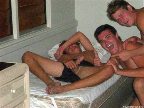 Drunk Straight Guys Caught On Camera Frat Boy Passed Out With His Hard