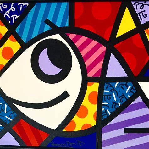 Romero Britto Obras Peixe - BRAINCP