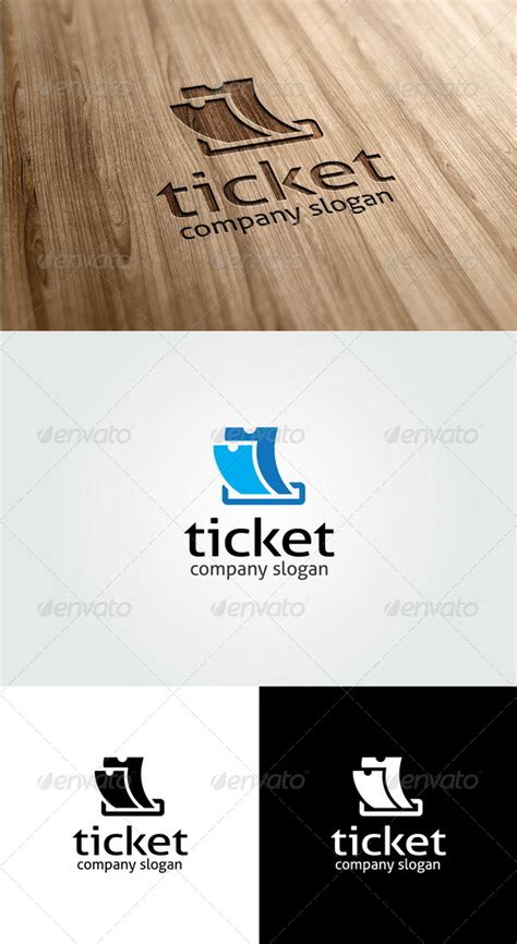 Ticket Logo Template by glaxa | GraphicRiver