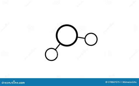 Hydrogen Sulfide Molecule, Structural Chemical Formula, Ball-and-stick ...