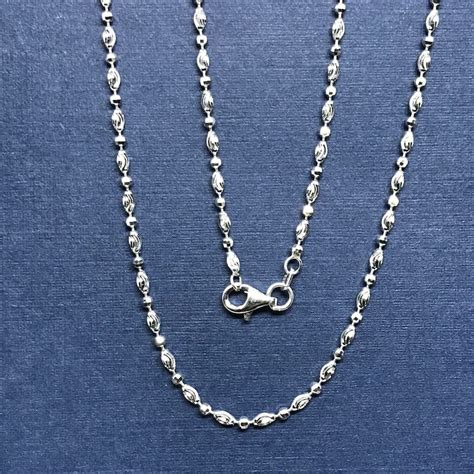 sterling silver chains  women etsy
