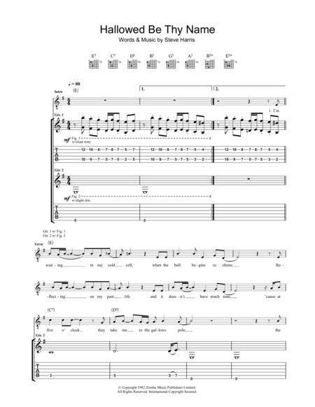 Iron Maiden Guitar Tabs And Music