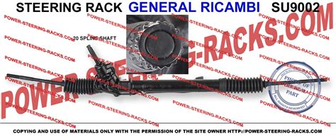 SU9002 - Power Steering Racks and oil seals