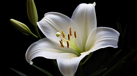 White Lily Against A Black Background Backgrounds | JPG Free Download - Pikbest