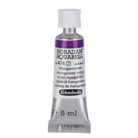 Schmincke Horadam akvarellfärg 5 ml Manganese violet 474