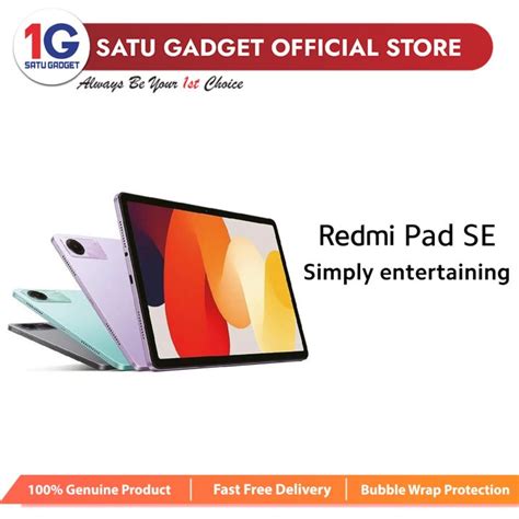 Xiaomi Redmi Pad Se 8gb 256gb Tablet Original Malaysia Set Lazada