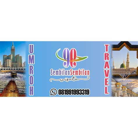 Spanduk Travel Umroh Bisa Custom Desain Dan Ukuran Shopee Indonesia