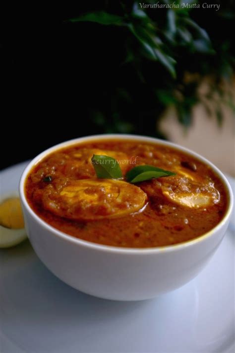 Varutharacha Mutta Curryegg Curry In Roasted Coconut Gravy Curryworld