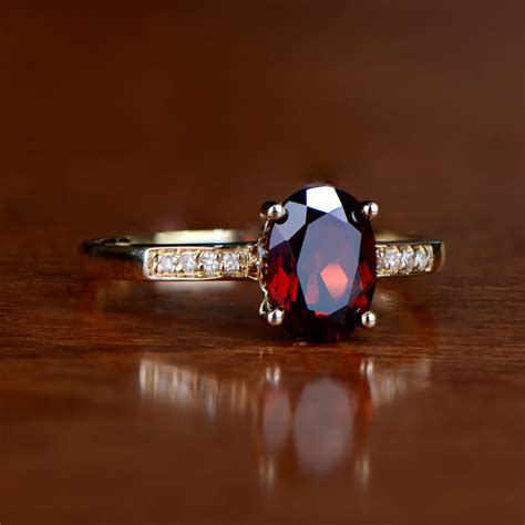 Tarboro Garnet Ring - Estate Diamond Jewelry