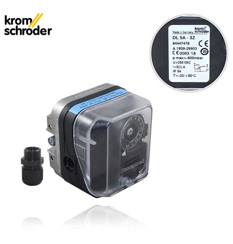 DL 5A 3Z KROMSCHROEDER PRESSURE SWITCH GAS PRESSURE SWITCH