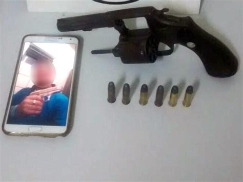 G1 Homem Ostenta Pistola Em Foto E Acaba Preso Em Flagrante Com