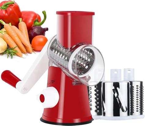 Rotary Cheese Grater Shredder With Handle Kitchen