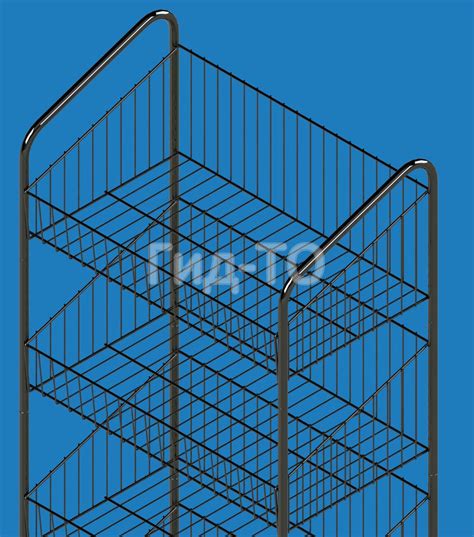 Купить Стеллаж с сетчатыми полками Сж-К606(ч) (Колосок-ширина 600 мм ...
