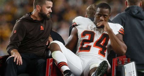 Cleveland star RB Nick Chubb suffers gruesome knee injury - Major Wager ...