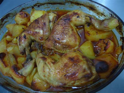 Doce Tentação Pernas De Frango No Forno Com Batatas E Coentros