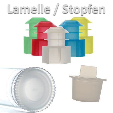 Lamelle Stopfen Kunststoffstopfen für 12 16 17 20mm Reagenzgläser