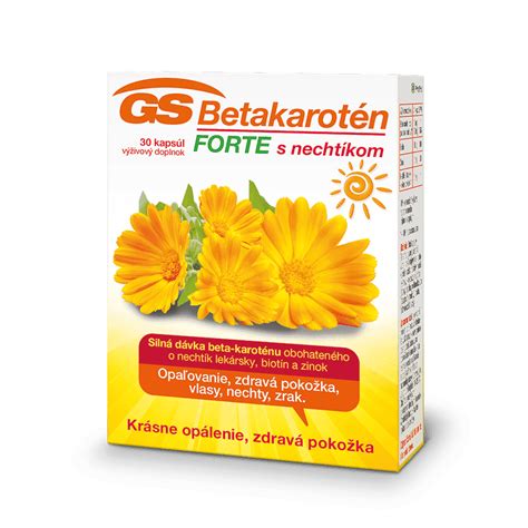 GS Betakarotén FORTE s nechtíkom, 30 kapsúl | GSKlub.sk