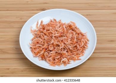 Dried Sakura Shrimps On Plate Placed Stock Photo Shutterstock