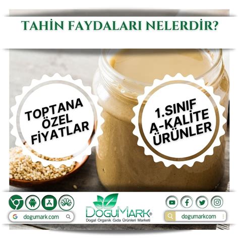 Tahin Faydalar Nelerdir Do Umark