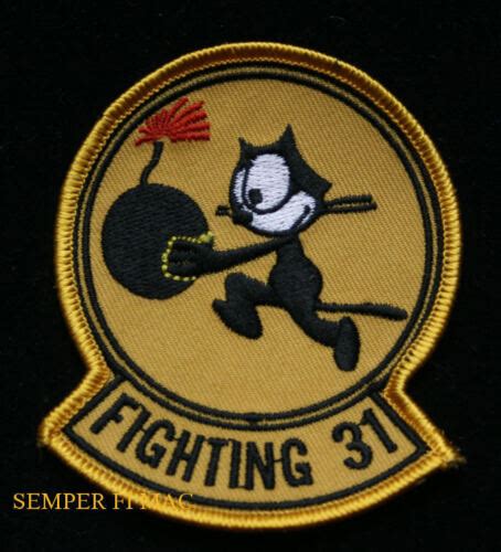 VF 31 TOMCATTERS HAT PATCH US NAVY VETERAN FELIX CAT F14 F18 F4B VF6