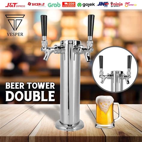 Jual Beer Tower Single Double Triple Tap Standard Version Kegerator