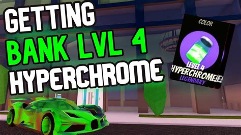 Getting A HyperGreen LVL 4 In Roblox Jailbreak YouTube