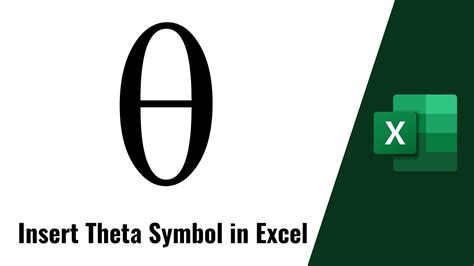 How To Insert Theta Symbol In Excel YouTube