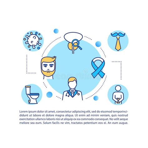 Prostate Cancer Brochure Template Stock Vector Illustration Of Male