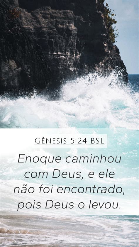 Gênesis 5 24 BSL Mobile Phone Wallpaper Enoque caminhou Deus e