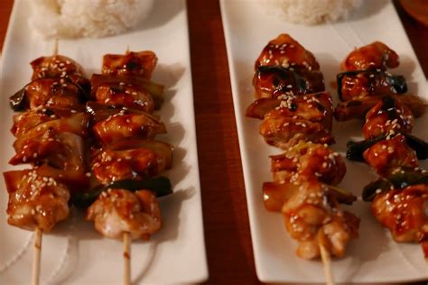 Chicken Yakitori Recipe With Leeks Carving A Journey